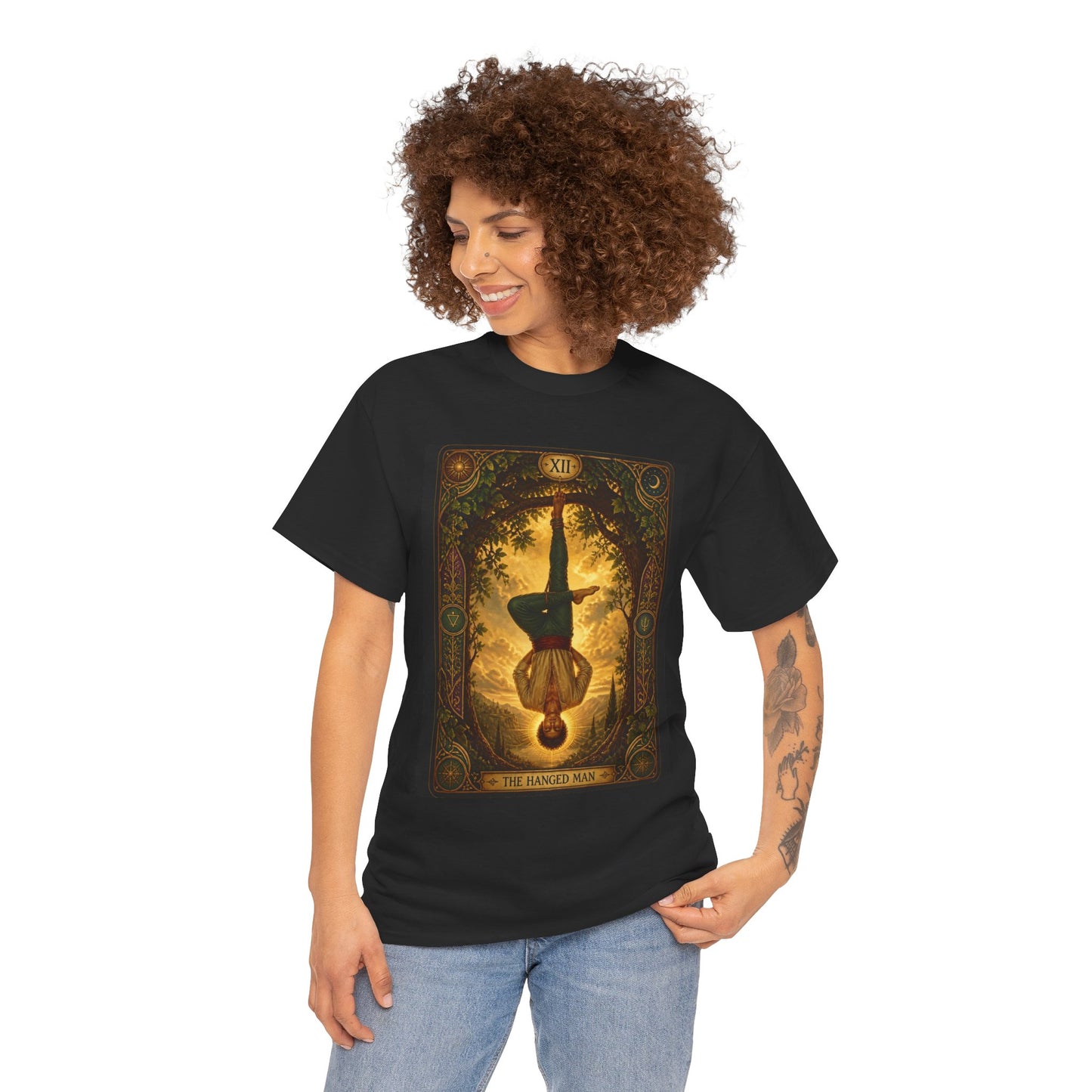 Tarot Hanged Man T-Shirt — Vintage Occult Tarot Card Graphic Tee