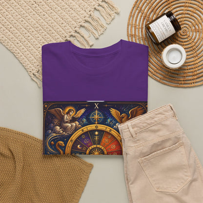 Wheel of Fortune Tarot T-Shirt — Mystical Astrology Card Tee