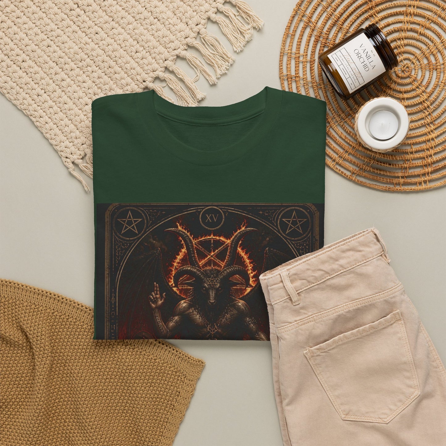 The Devil Tarot T‑Shirt — Occult Gothic Tarot Card Tee