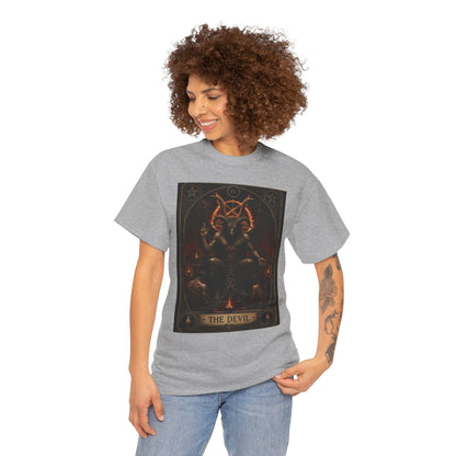 The Devil Tarot T‑Shirt — Occult Gothic Tarot Card Tee