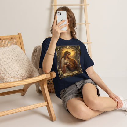 Tarot 'The Strength' T-Shirt — Mystical Lion Woman Card Tee