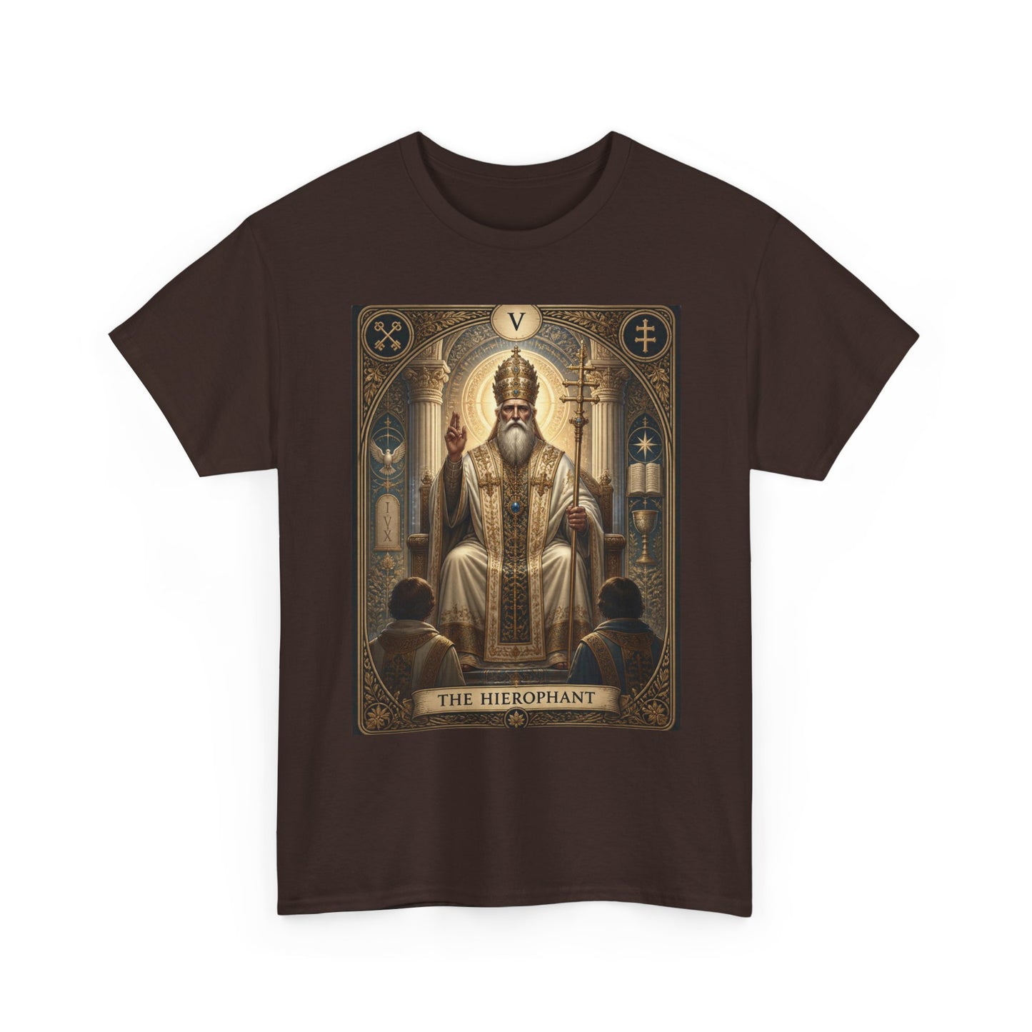 Tarot Hierophant T-Shirt — Spiritual Tarot Card Tee