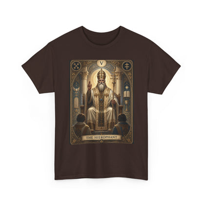 Tarot Hierophant T-Shirt — Spiritual Tarot Card Tee