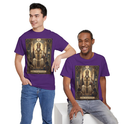 Tarot Hierophant T-Shirt — Spiritual Tarot Card Tee