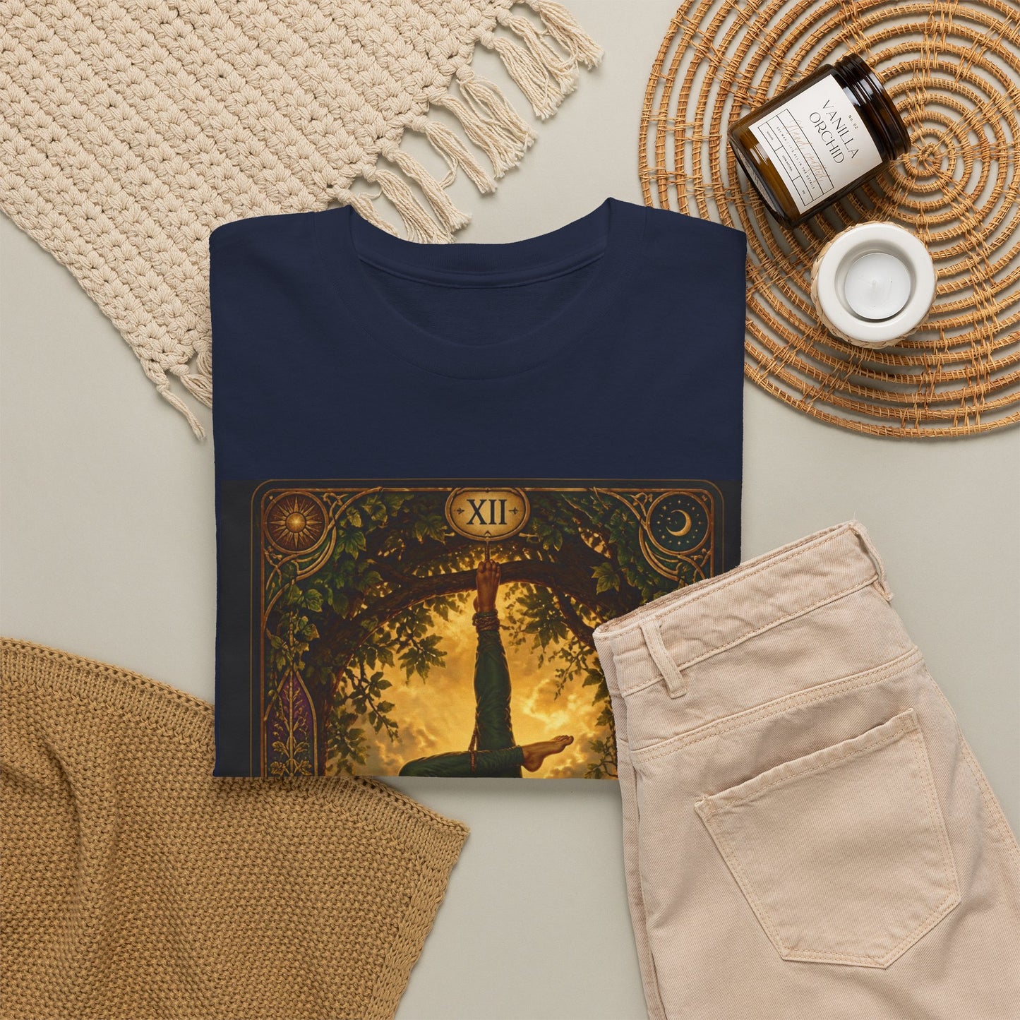 Tarot Hanged Man T-Shirt — Vintage Occult Tarot Card Graphic Tee