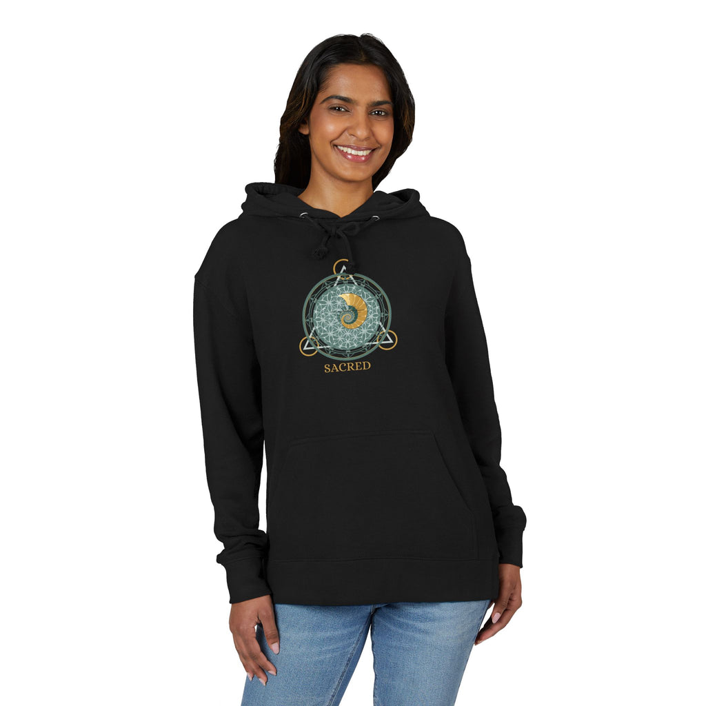 Geometric Mandala Nautilus Hoodie | Geometric Mandala, Crescent Moon