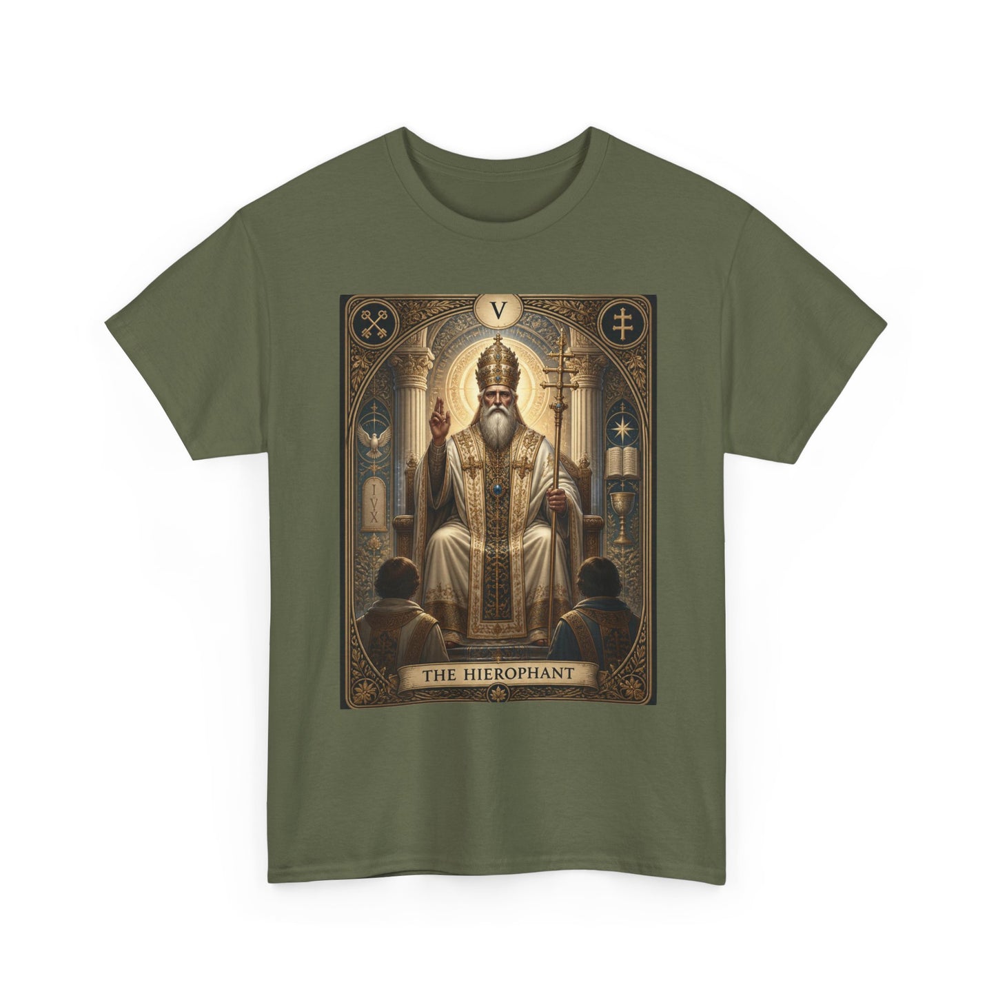 Tarot Hierophant T-Shirt — Spiritual Tarot Card Tee