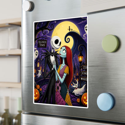 Nightmare Before Christmas Vinyl Decal — Jack & Sally Kiss-Cut Sticker