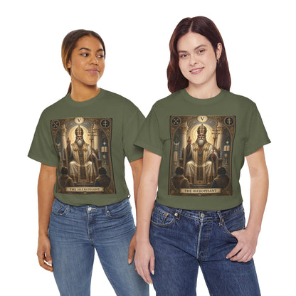 Tarot Hierophant T-Shirt — Spiritual Tarot Card Tee
