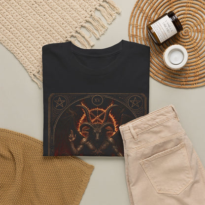 The Devil Tarot T‑Shirt — Occult Gothic Tarot Card Tee