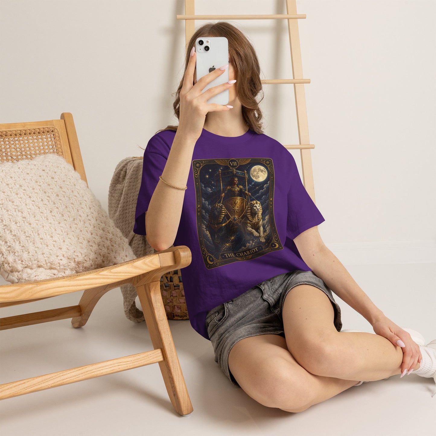The Chariot Tarot T-Shirt — Vintage Occult Illustration Tee
