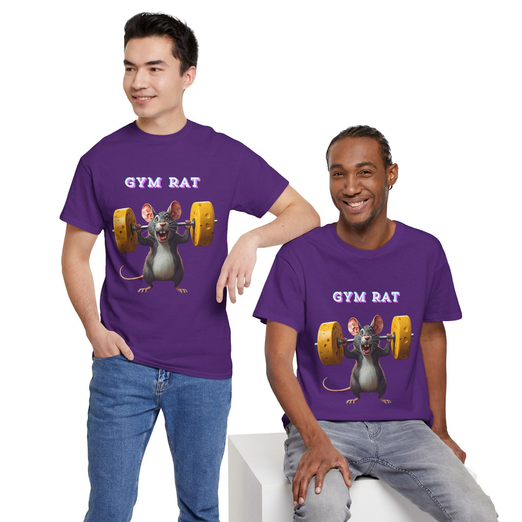 Gym Rat T-Shirt — Rat Weightlifting Tee for Fitness Fans