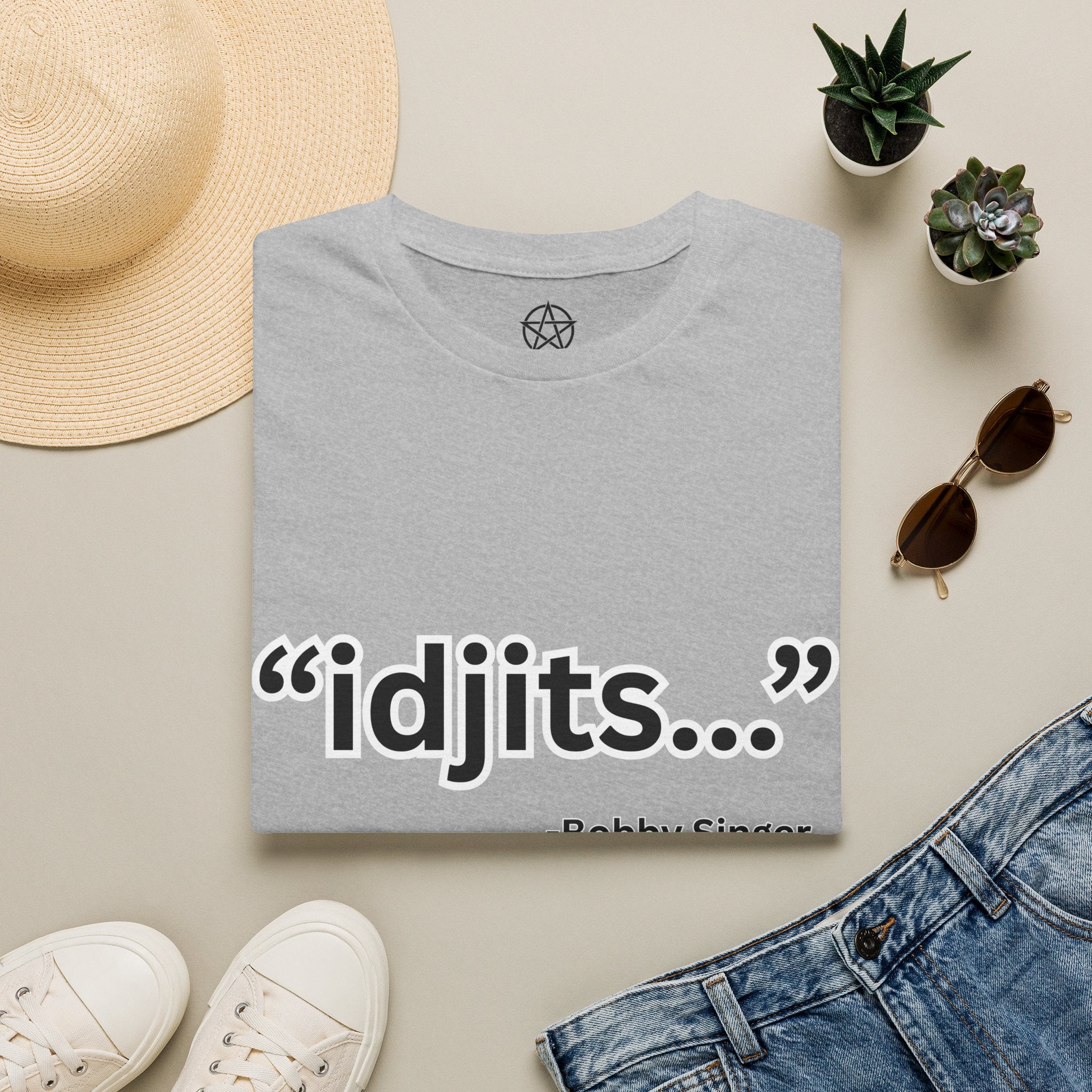 idjits quote T-Shirt | Bobby Singer Supernatural TV Show Tee