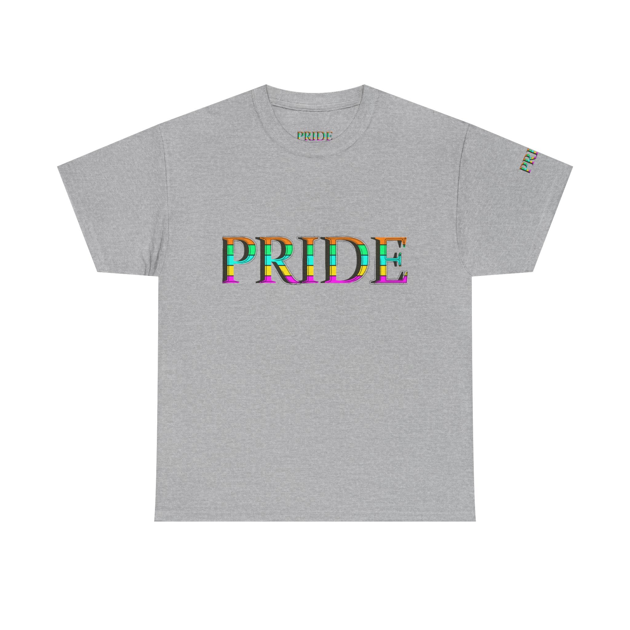 Pride Rainbow Text Tee | LGBTQ+ Pride Shirt