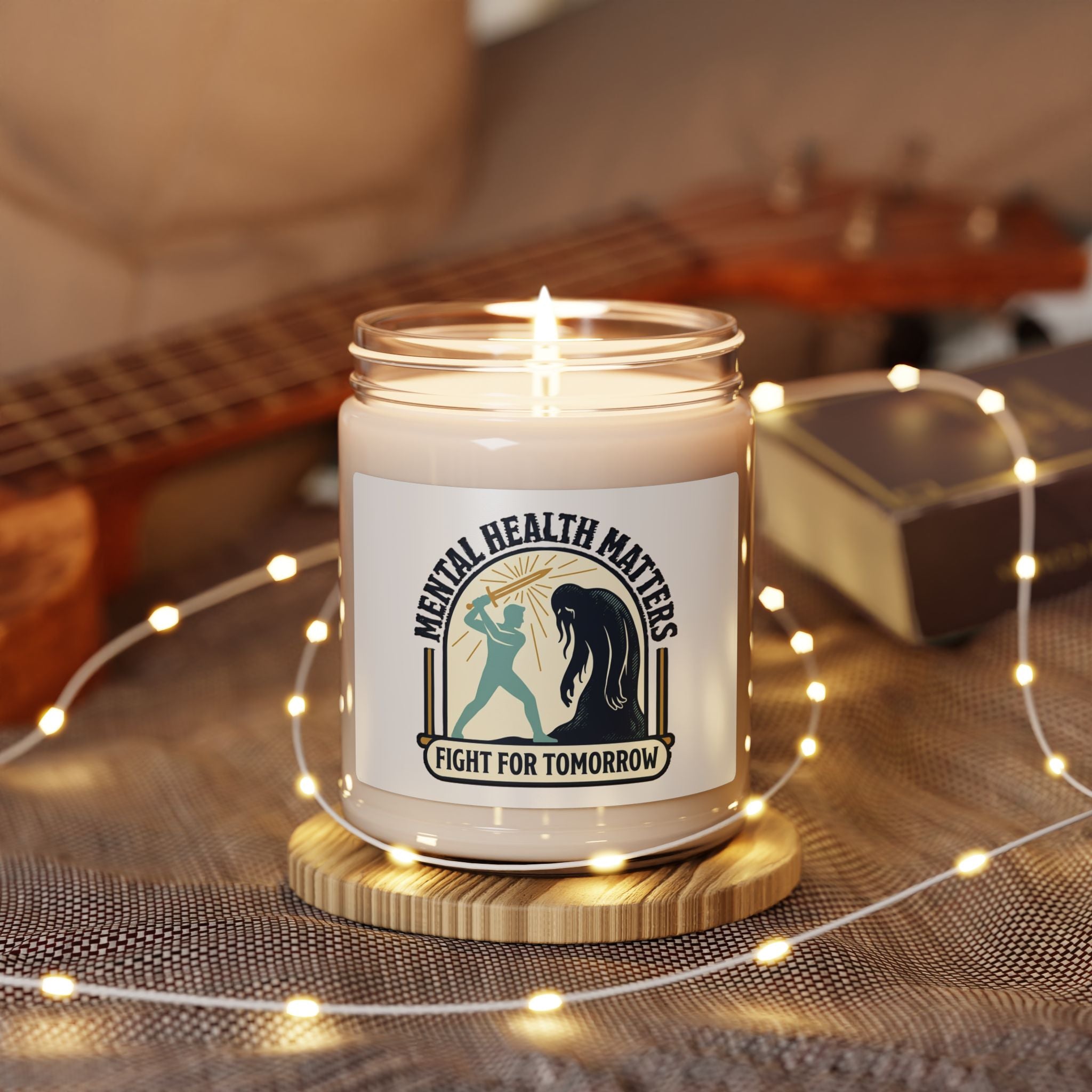 Mental Health Matters Soy Candle | Wear Green, Self-Care Awareness