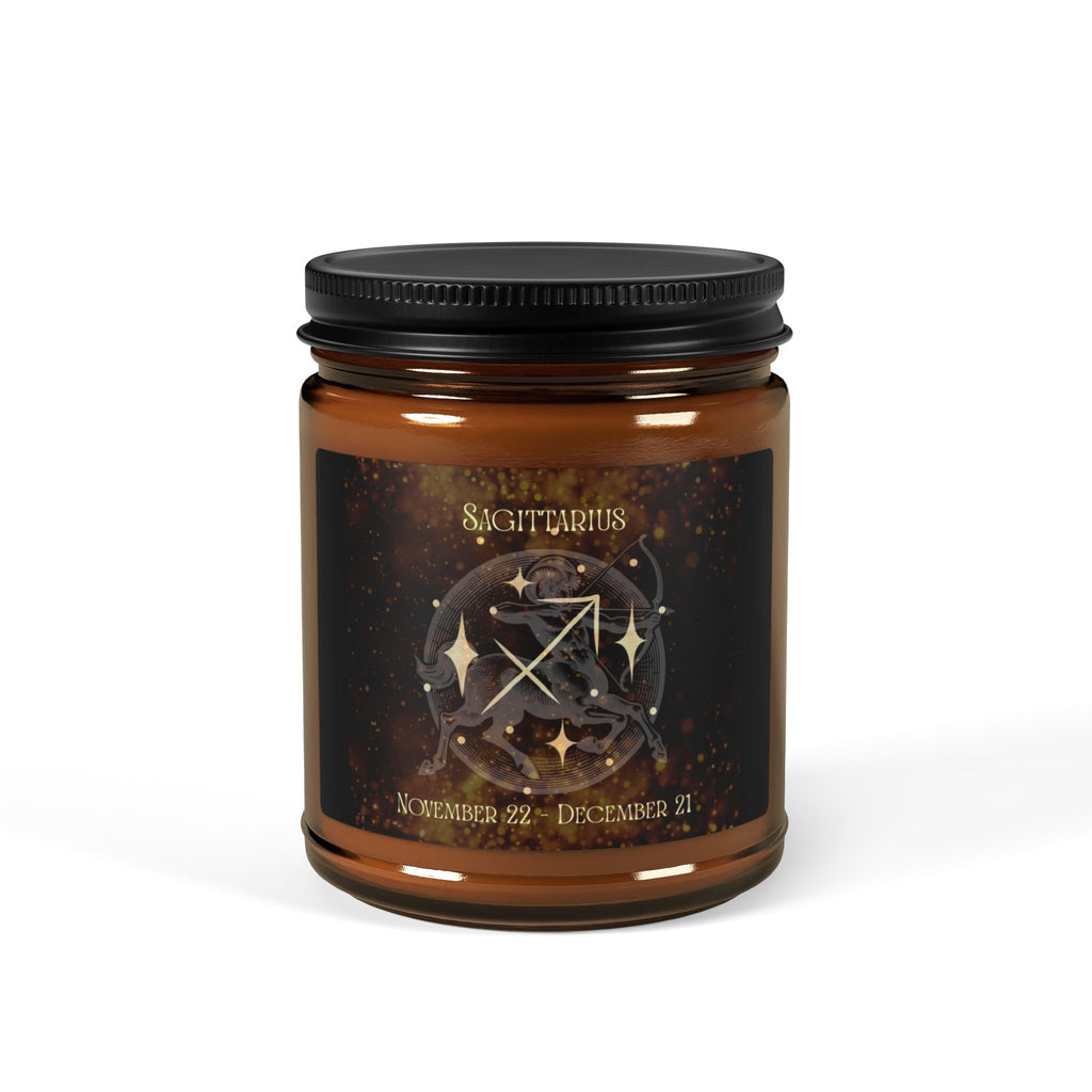 Amber Jar Soy Candle — Sagittarius Scented Candle