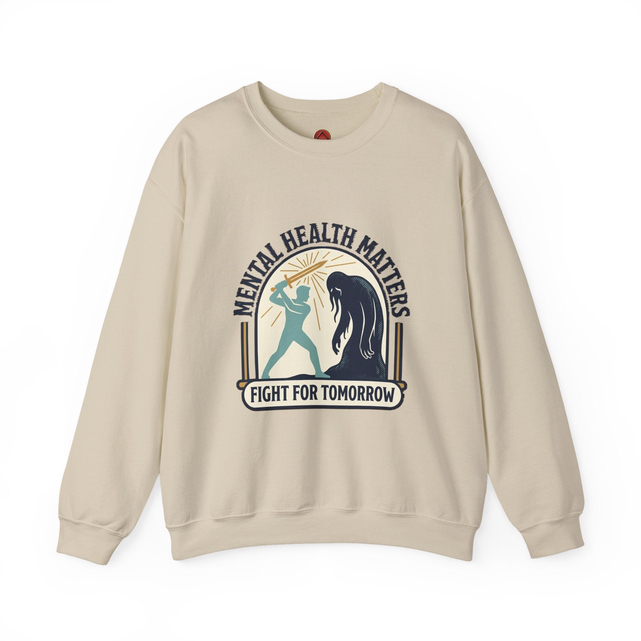 Mental Health Matters Crewneck Sweatshirt | wear green, awareness ribbon