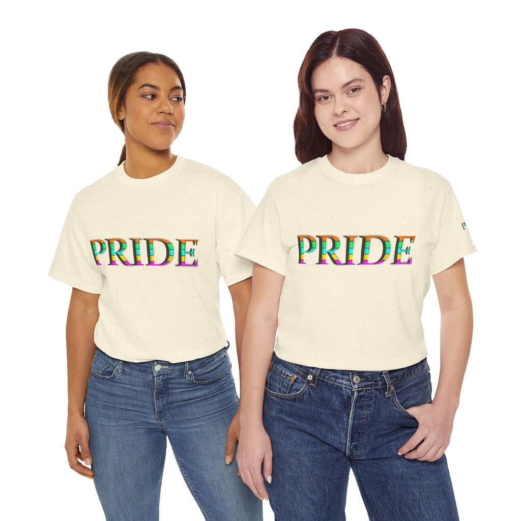 Pride Rainbow Text Tee | LGBTQ+ Pride Shirt