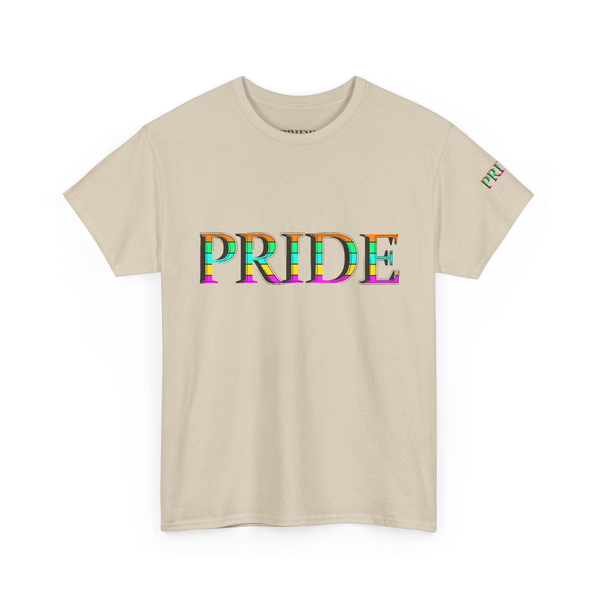 Pride Rainbow Text Tee | LGBTQ+ Pride Shirt