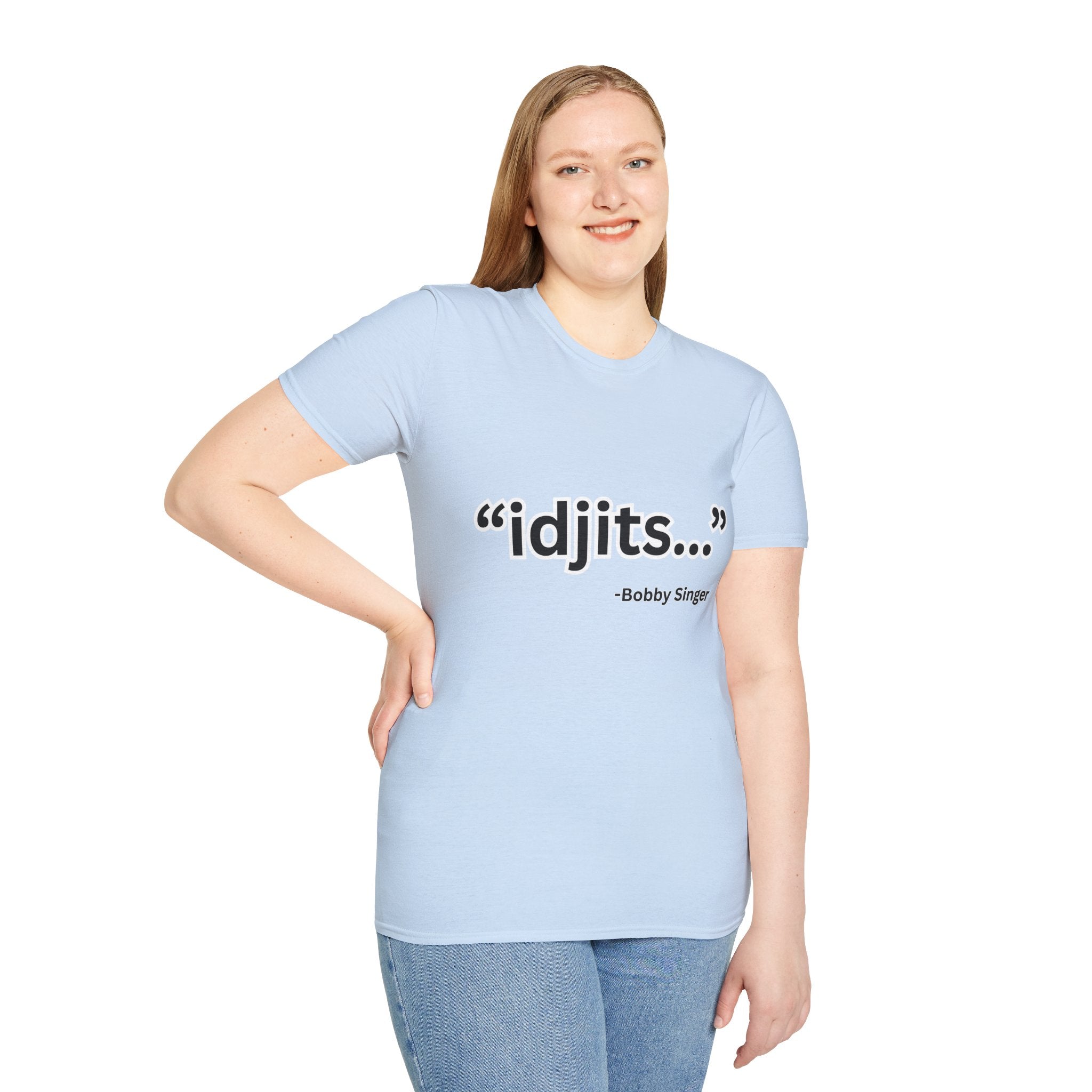 idjits quote T-Shirt | Bobby Singer Supernatural TV Show Tee