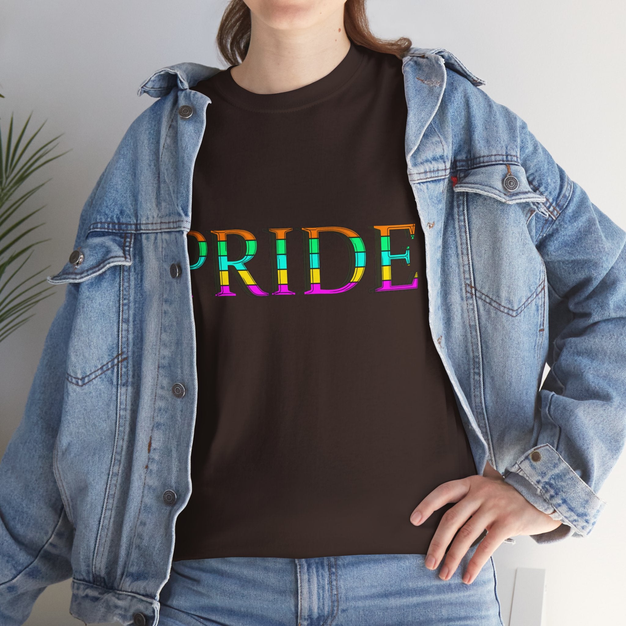 Pride Rainbow Text Tee | LGBTQ+ Pride Shirt