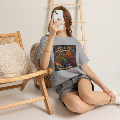 Wheel of Fortune Tarot T-Shirt — Mystical Astrology Card Tee