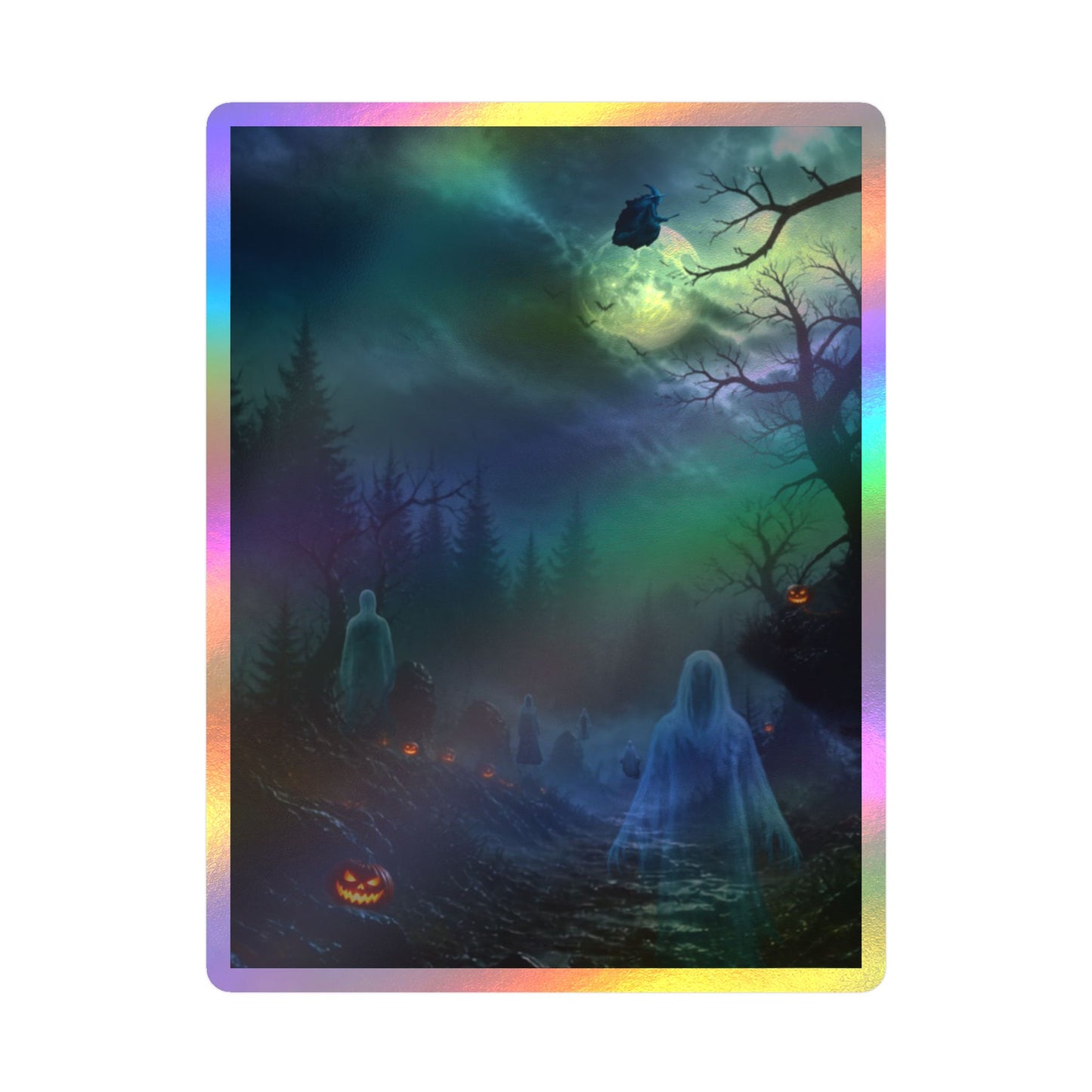 Haunted Night Kiss-Cut Vinyl Decal
