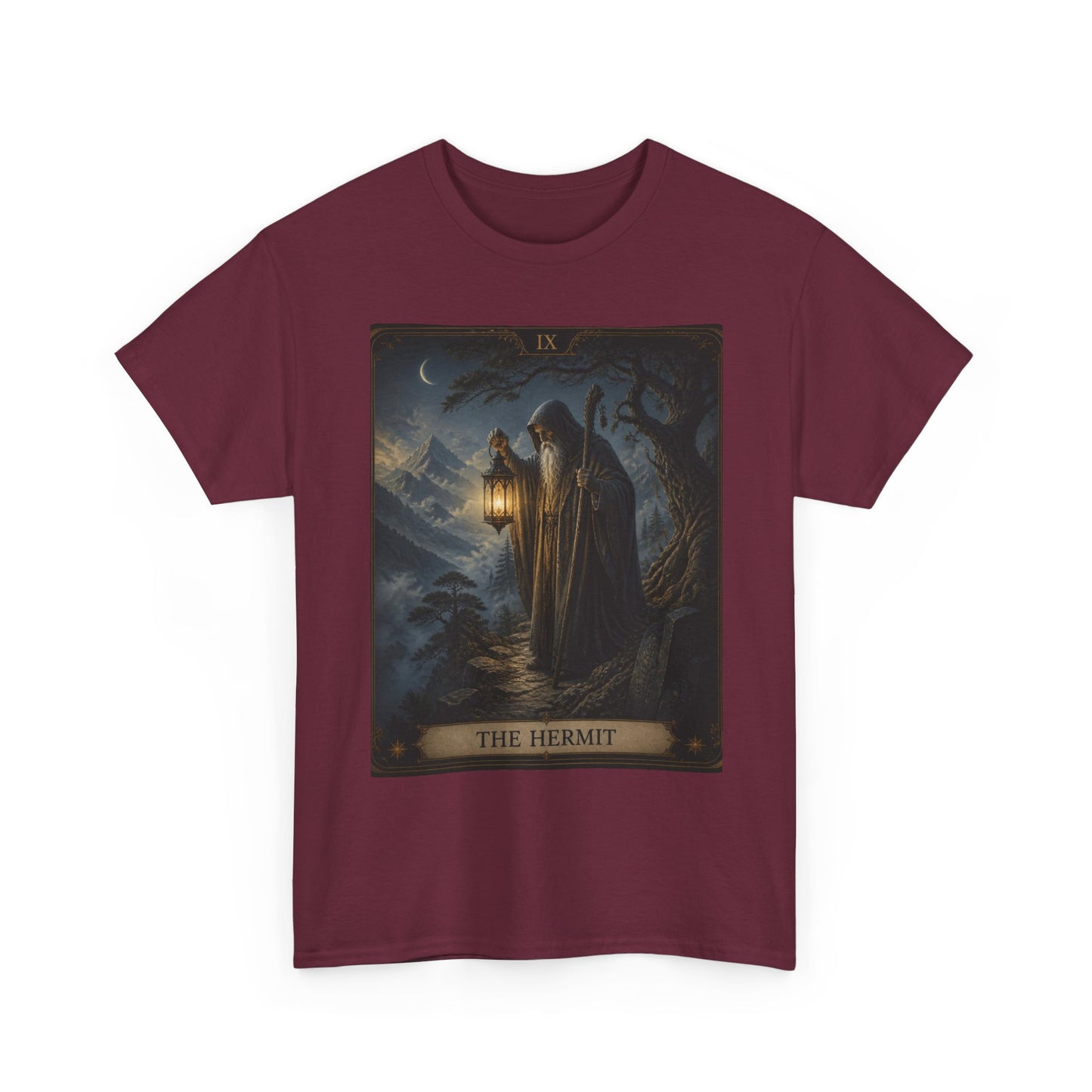 Tarot 'The Hermit' T-Shirt – Mystic Lantern Card Tee