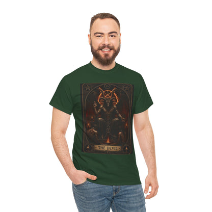 The Devil Tarot T‑Shirt — Occult Gothic Tarot Card Tee