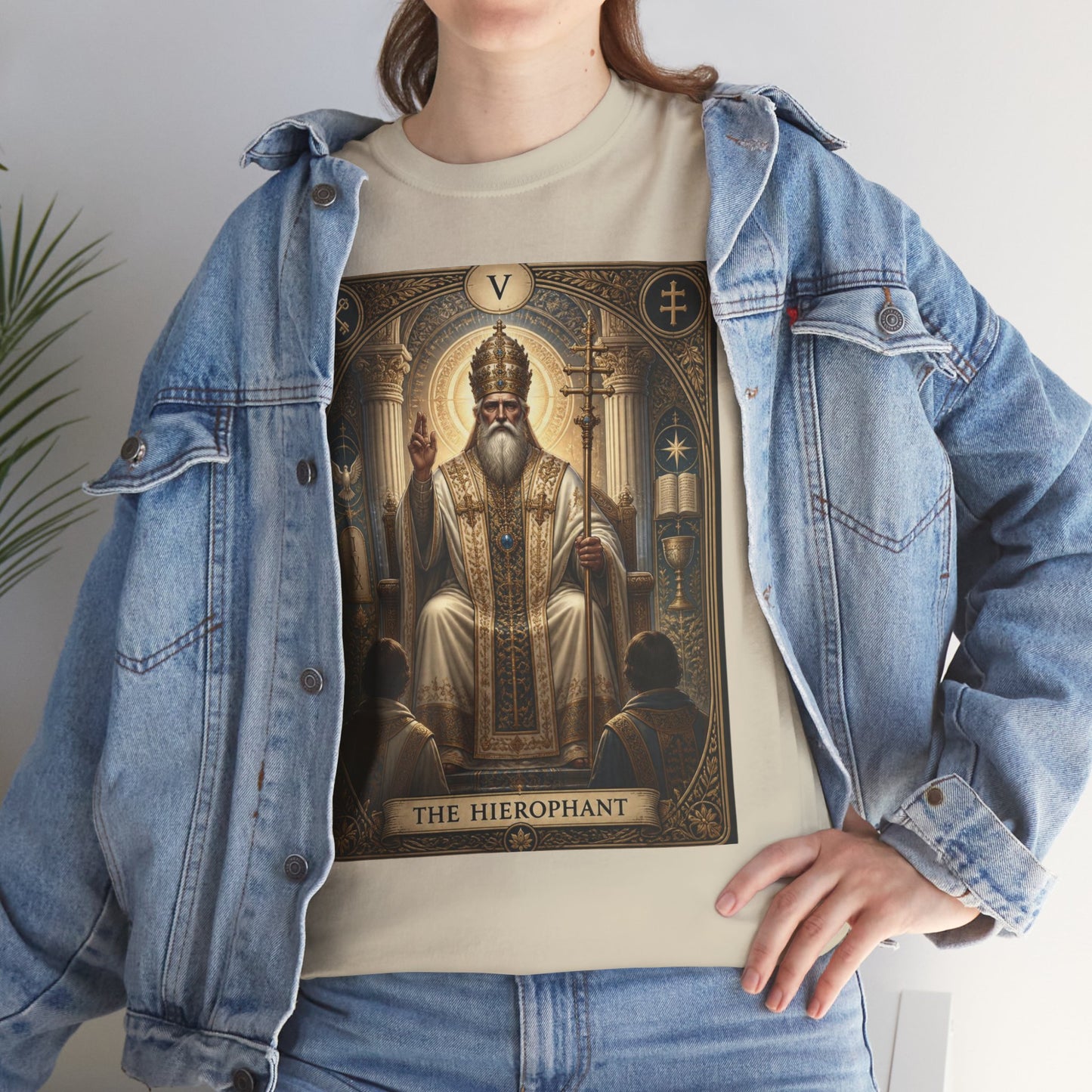 Tarot Hierophant T-Shirt — Spiritual Tarot Card Tee