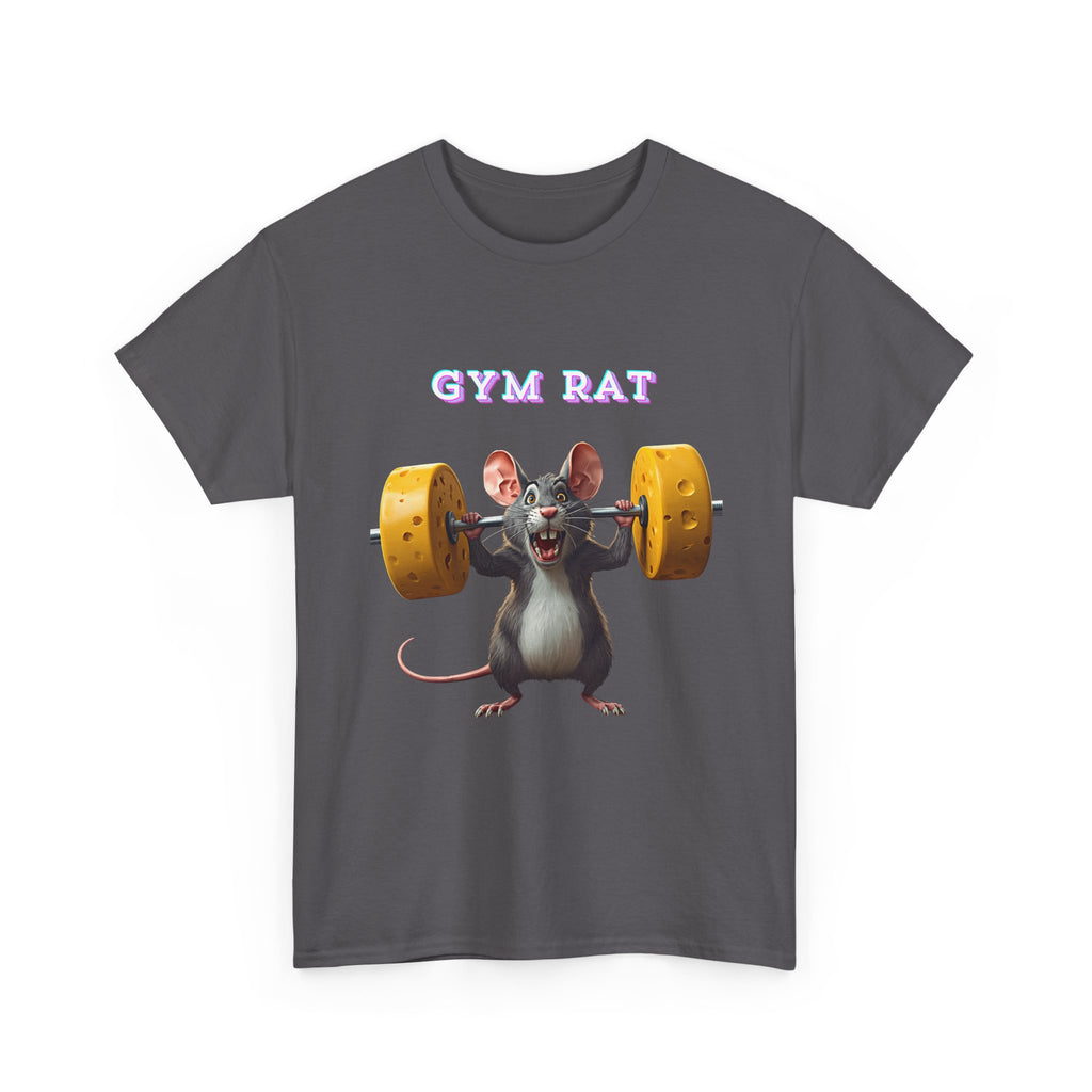 Gym Rat T-Shirt — Rat Weightlifting Tee for Fitness Fans