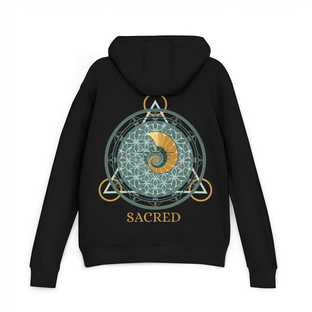 Geometric Mandala Nautilus Hoodie | Geometric Mandala, Crescent Moon