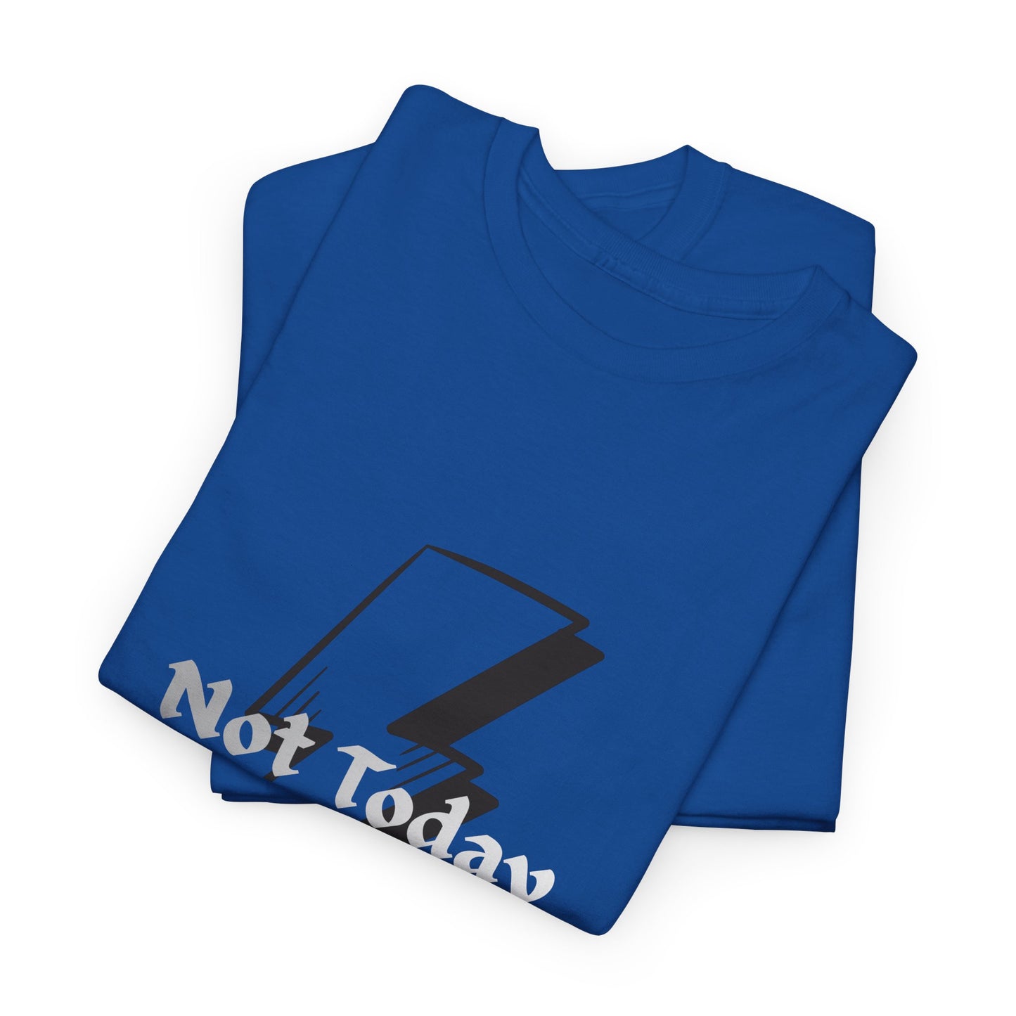 Lightning Bolt Graphic Tee – "Not Today Muggle" Minimalist Fan T‑Shirt
