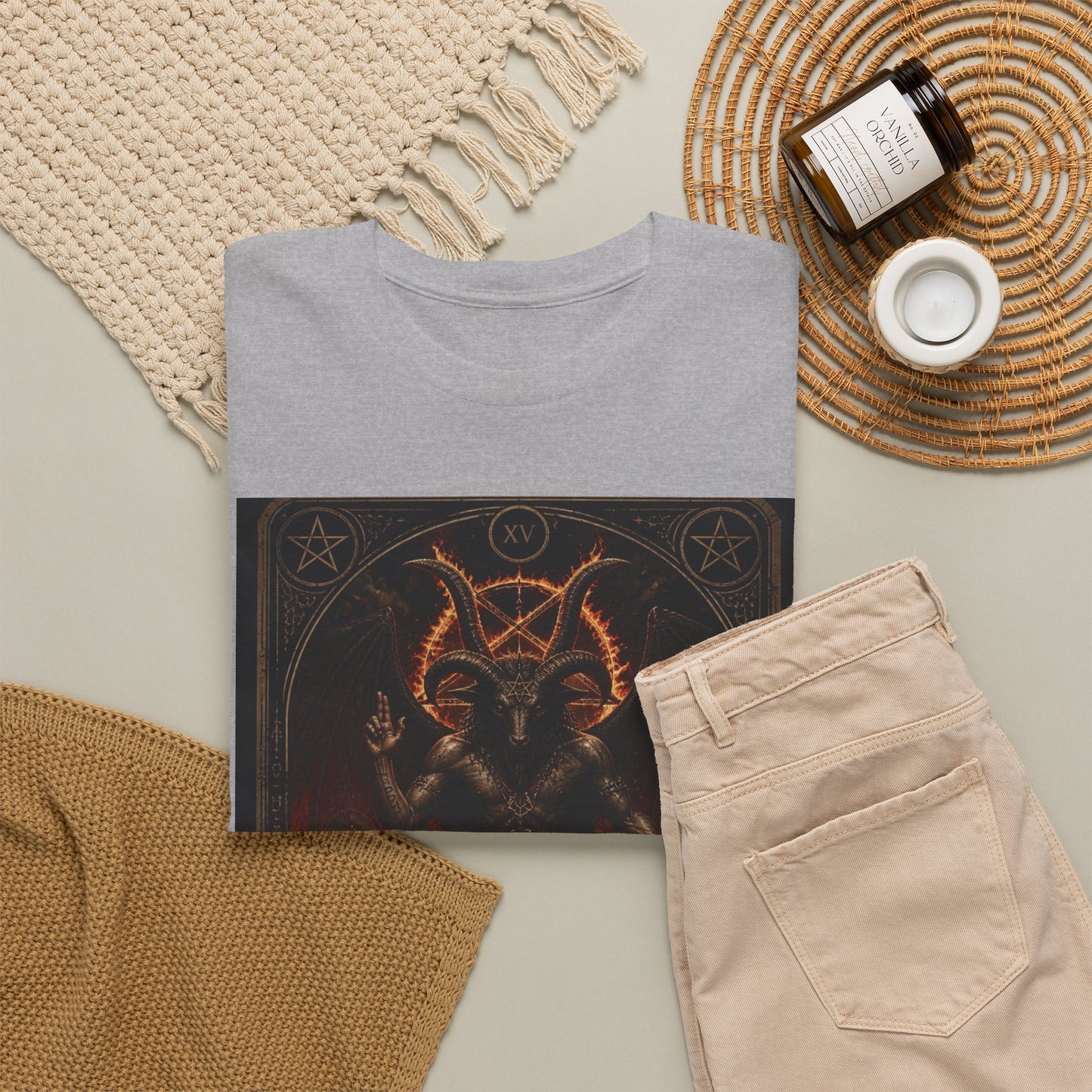 The Devil Tarot T‑Shirt — Occult Gothic Tarot Card Tee