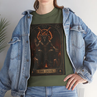 The Devil Tarot T‑Shirt — Occult Gothic Tarot Card Tee