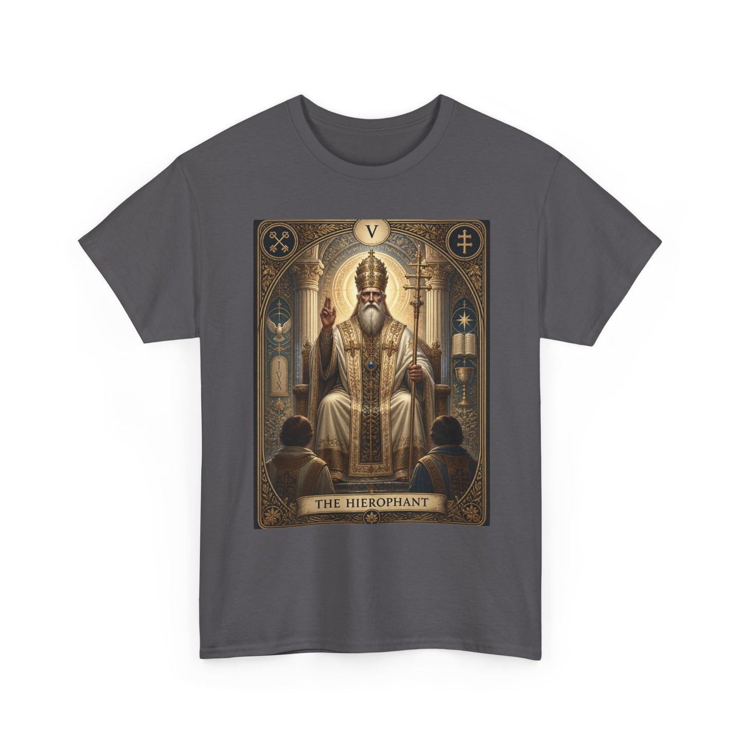 Tarot Hierophant T-Shirt — Spiritual Tarot Card Tee