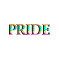Pride Rainbow Lettering Kiss-Cut Sticker