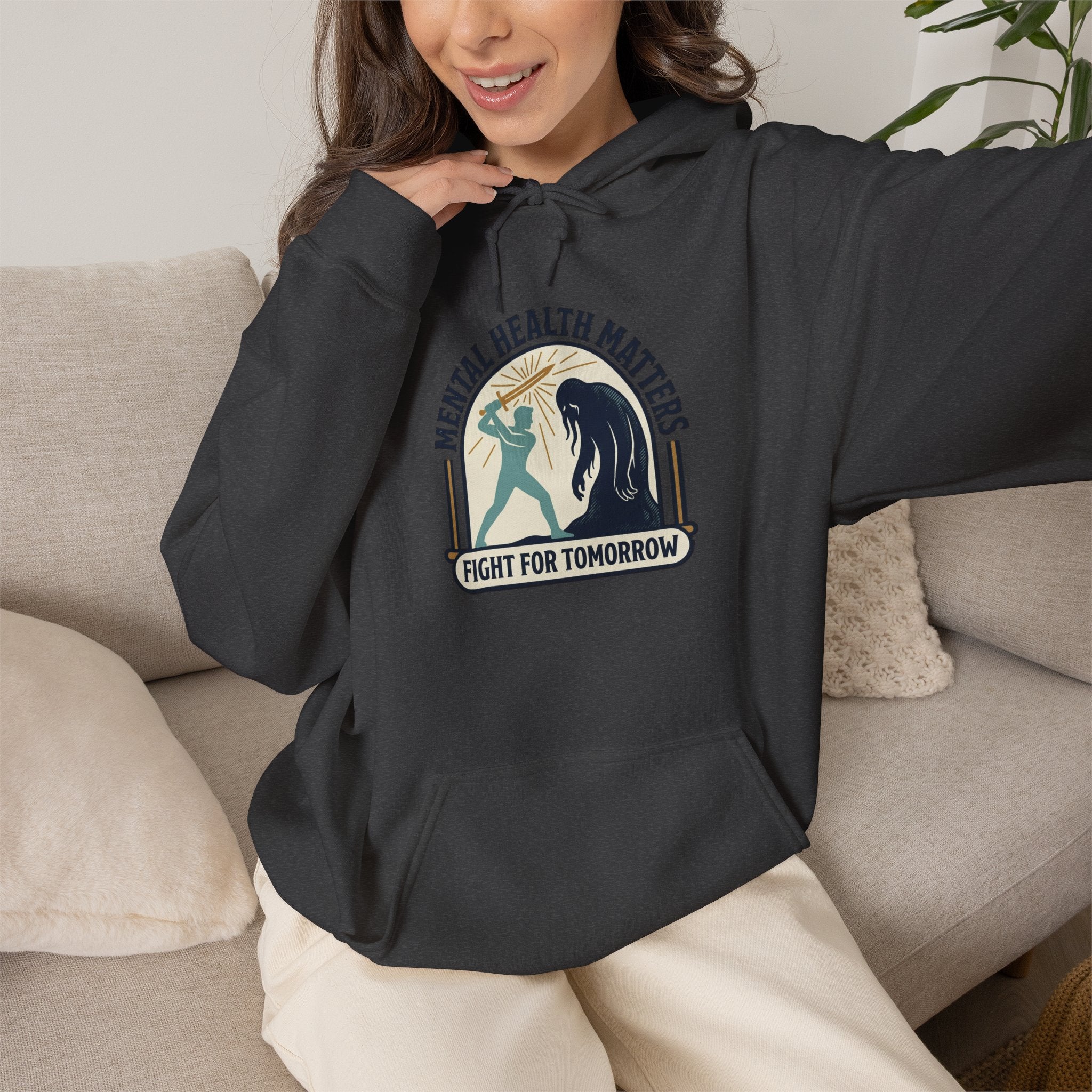 Mental Health Matters Hoodie | Wear Green, Awareness Ribbon, Self-Care