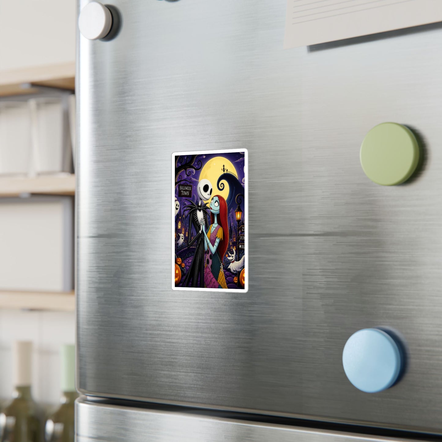 Nightmare Before Christmas Vinyl Decal — Jack & Sally Kiss-Cut Sticker