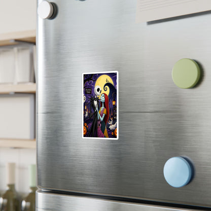 Nightmare Before Christmas Vinyl Decal — Jack & Sally Kiss-Cut Sticker