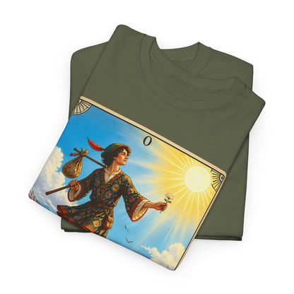The Fool Tarot Card T‑Shirt — Vintage Major Arcana Graphic Tee