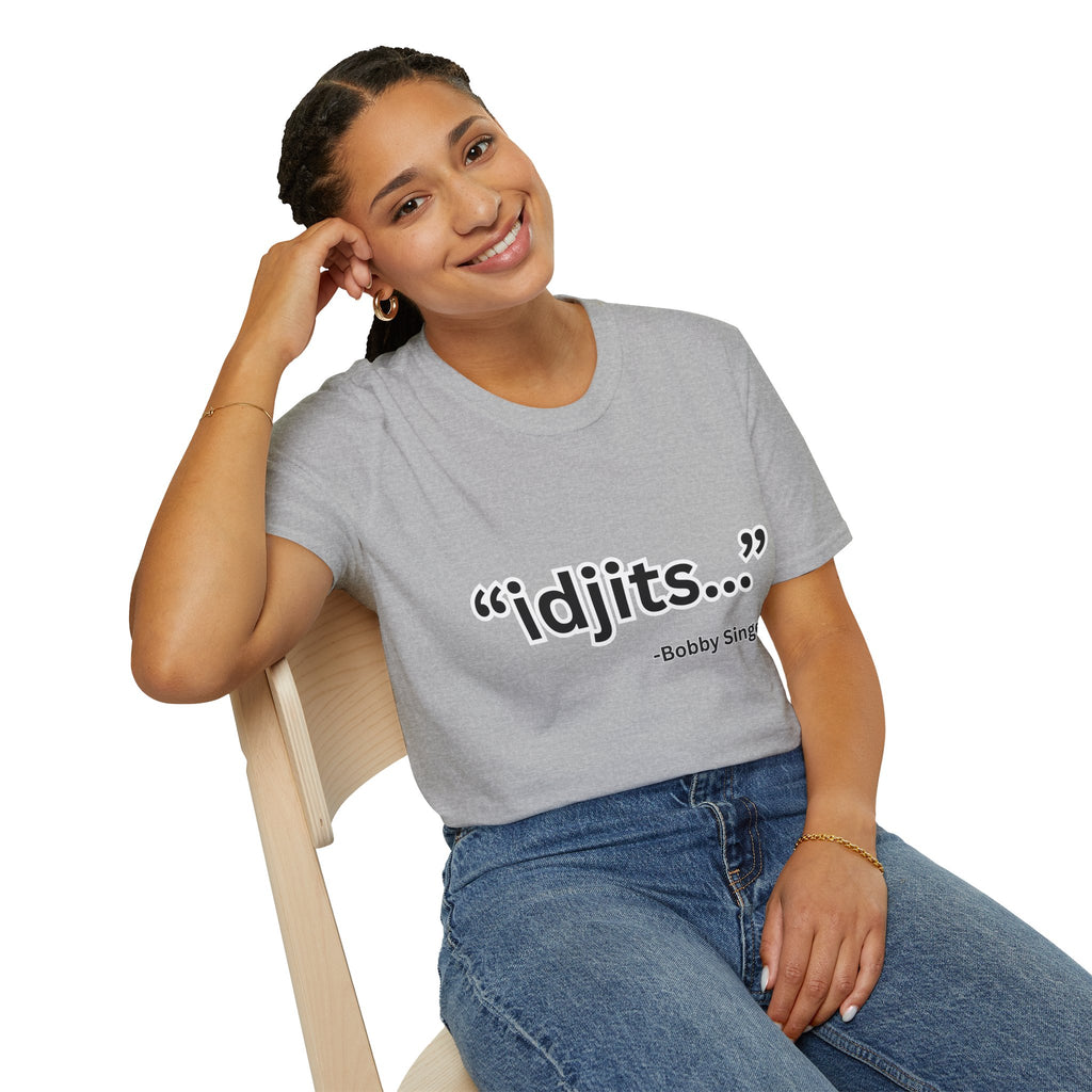 idjits quote T-Shirt | Bobby Singer Supernatural TV Show Tee