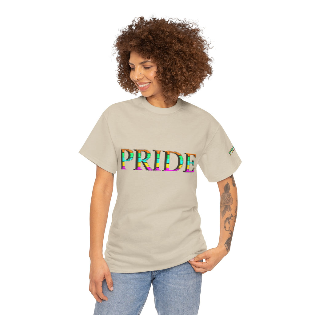 Pride Rainbow Text Tee | LGBTQ+ Pride Shirt
