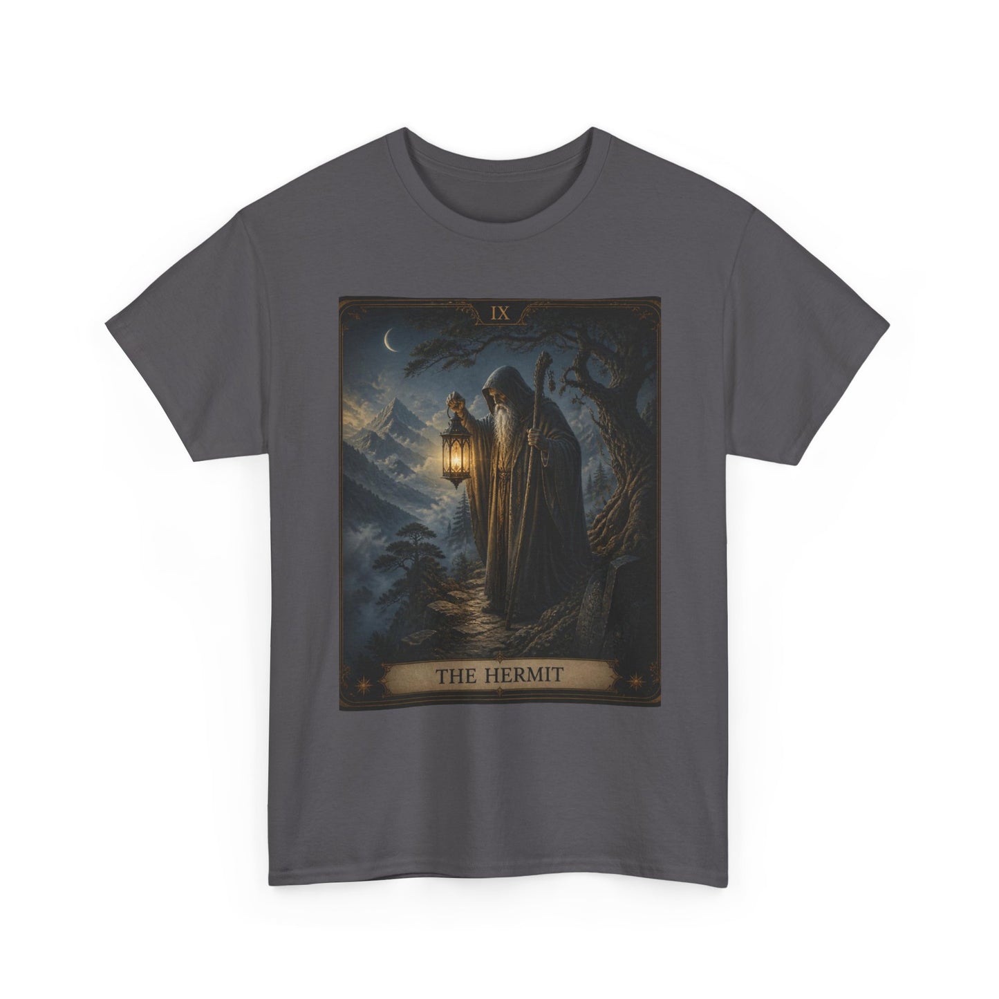Tarot 'The Hermit' T-Shirt – Mystic Lantern Card Tee