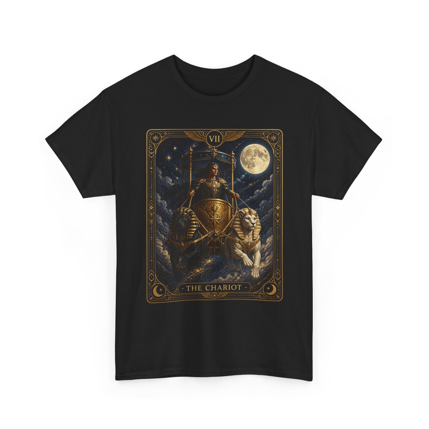 The Chariot Tarot T-Shirt — Vintage Occult Illustration Tee