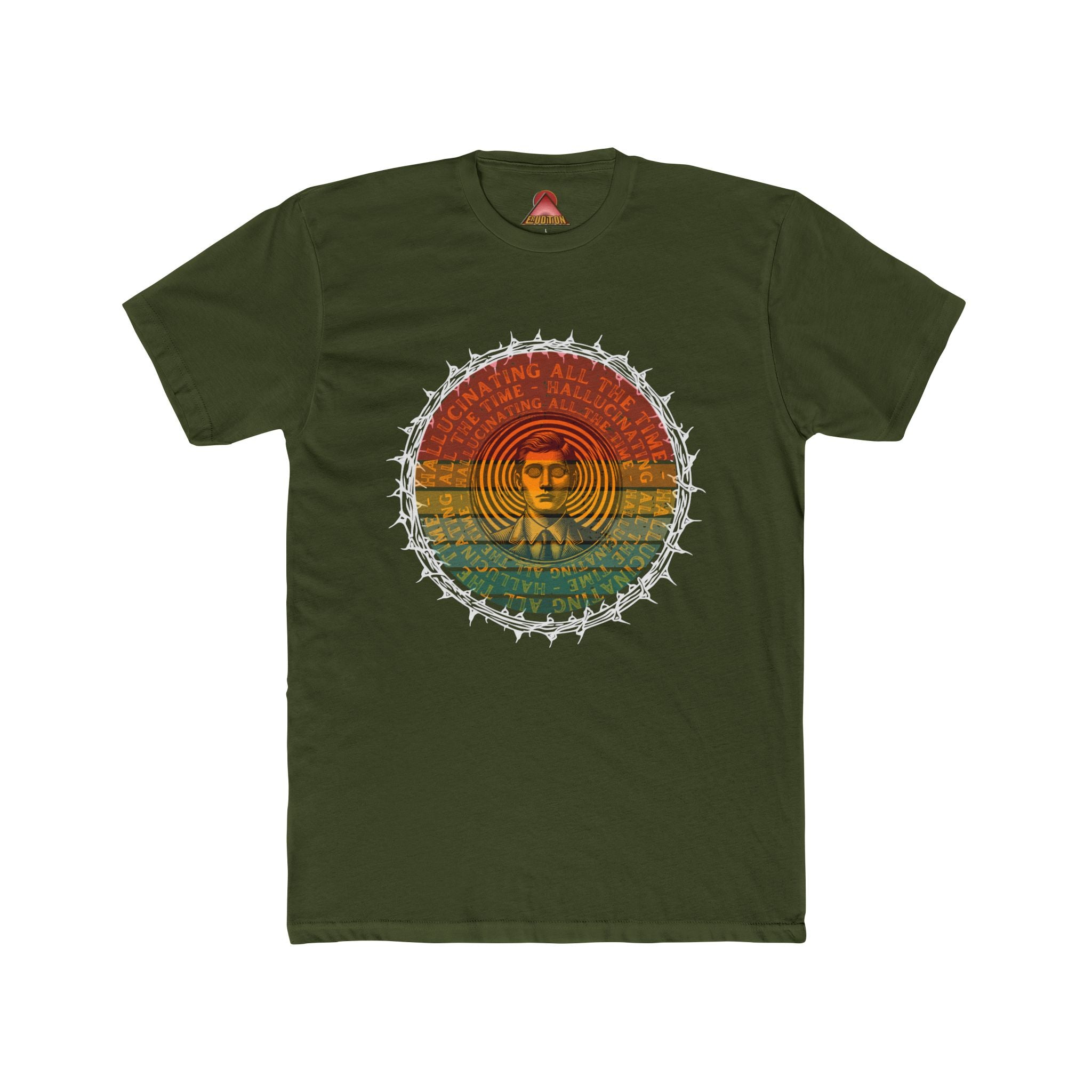Vintage Buddha Mandala T-Shirt | Retro Rainbow Spiritual Tee