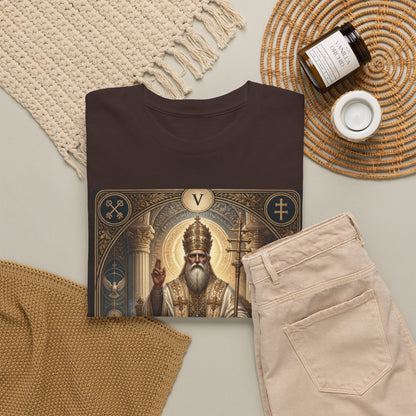 Tarot Hierophant T-Shirt — Spiritual Tarot Card Tee