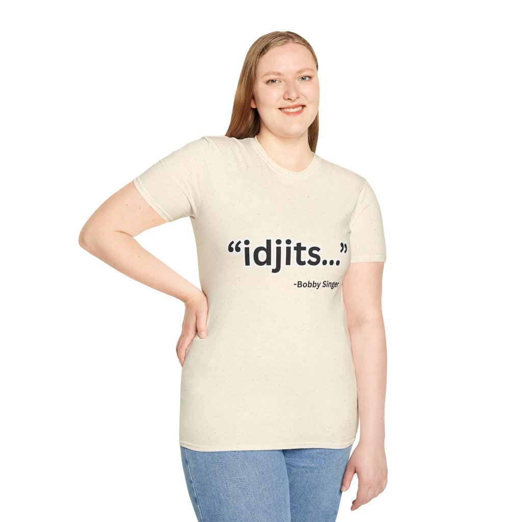 idjits quote T-Shirt | Bobby Singer Supernatural TV Show Tee