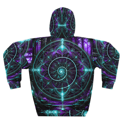 Mystic Spiral Hoodie — Psychedelic Sacred Geometry All-Over Print