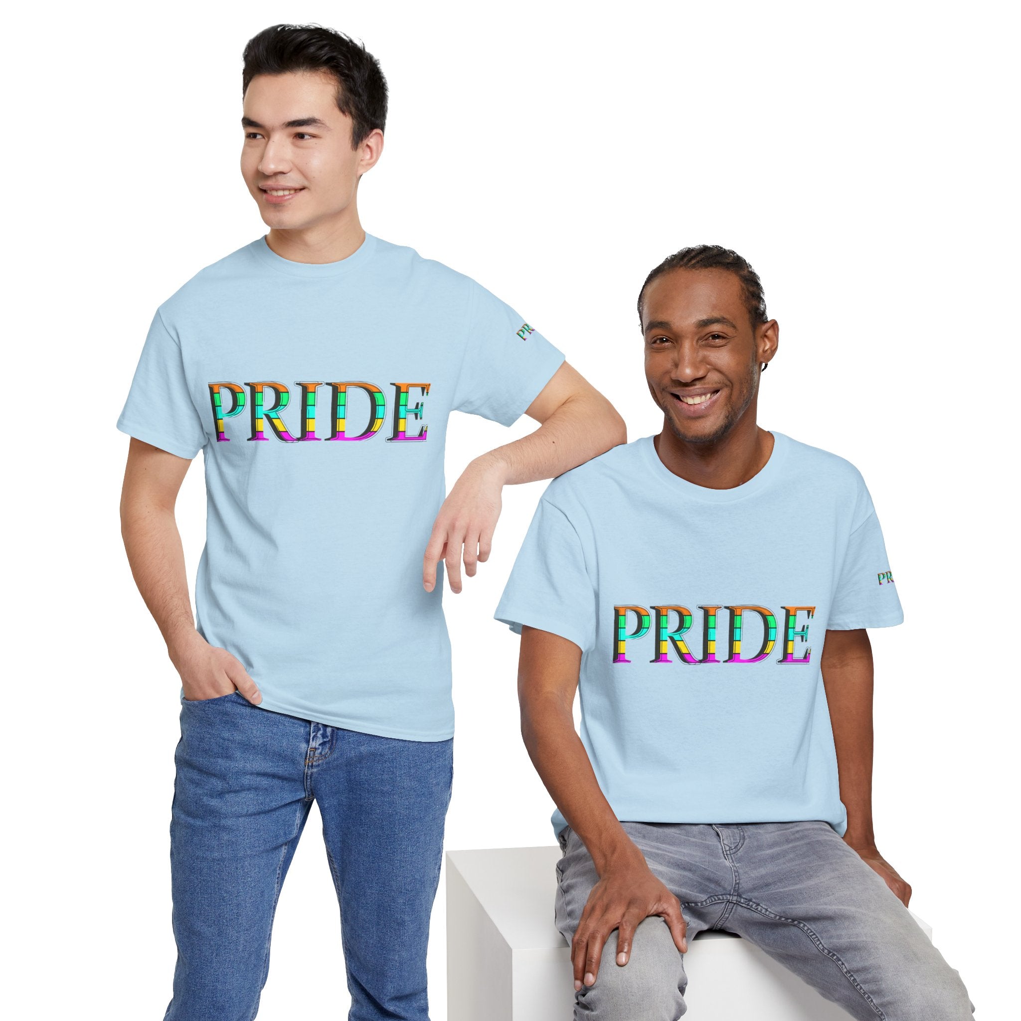 Pride Rainbow Text Tee | LGBTQ+ Pride Shirt